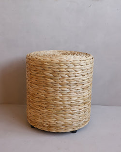 Puff de Palha de Taboa Trama V Cilindro