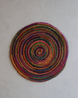 Sousplat de Palha de Piaçava Colorido 36-40cm