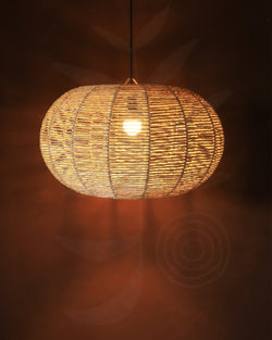 Luminaria Pendente de Palha Aramada Boracéia GG
