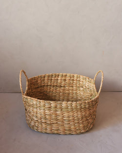 Cesto de Palha de Taboa com Alça Redonda P 24x31