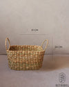Cesto de Palha de Taboa com Alça Redonda P 24x31