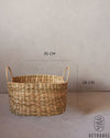 Cesto de Palha de Taboa com Alça Redonda M 28x35