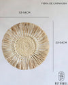 Mandala de Palha de Carnaúba Fechada P 50cm