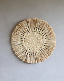 Mandala de Palha de Carnaúba Fechada P 50cm