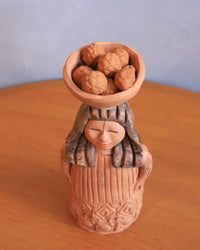 Boneca Decorativa de Cerâmica Bege MOD3