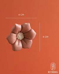 Flor de Cerâmica Rosa MOD5