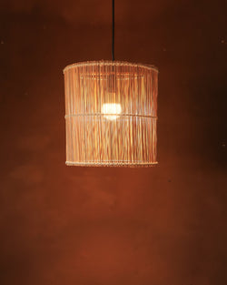 Luminária de Talo de Coqueiro Nordeste - 30x30cm