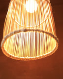 Luminária de Talo de Coqueiro Cilindro P
