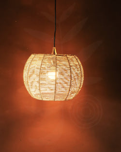 Luminária Pendente de Palha Aramada Boracéia P