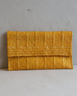 Clutch de Palha de Piaçava Amarelo