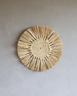 Mandala de Palha de Carnaúba Fechada 40cm