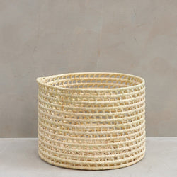 Cachepot de Palha de Carnaúba Vazado M