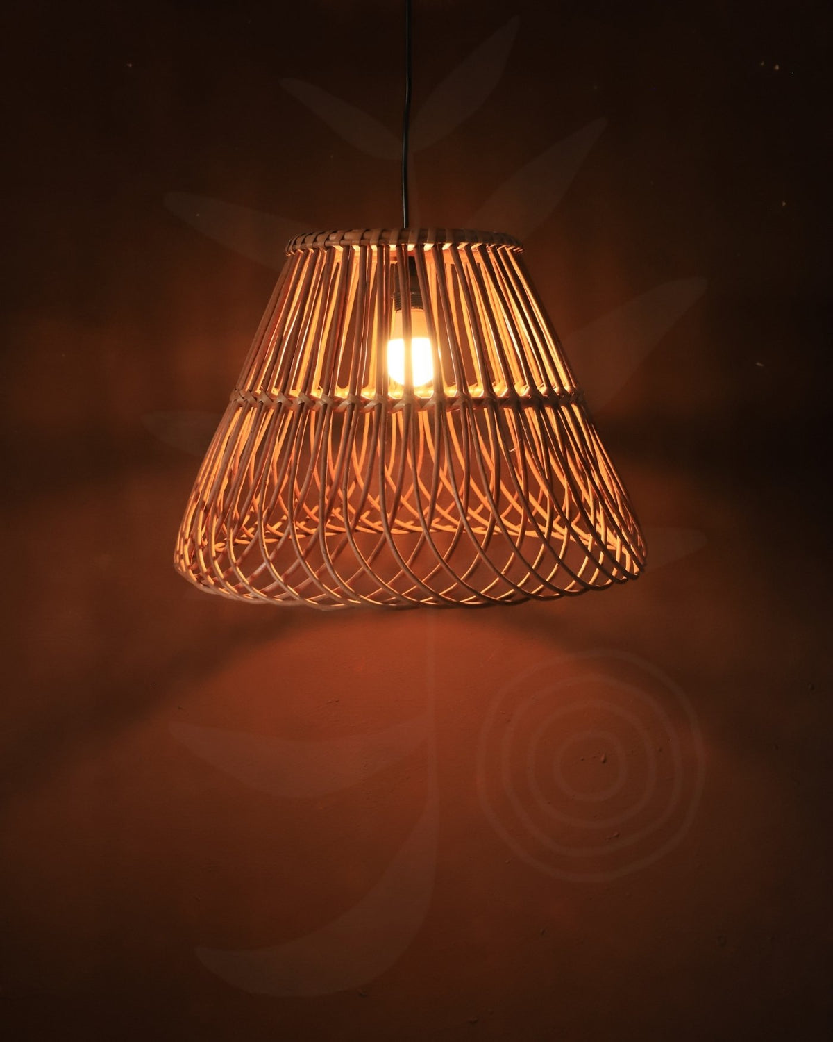 Luminária Pendente de Vime Caxambu