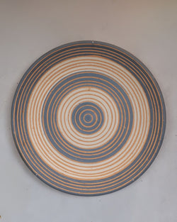 Mandala de Cerâmica Azul Escuro 40cm