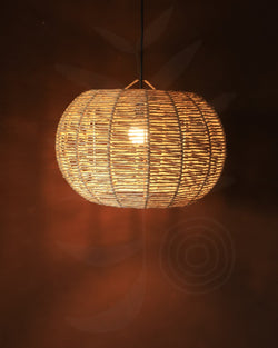 Luminária Pendente de Palha Aramada Boracéia G