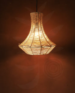 Luminária Pendente de Palha Aramada Nave P