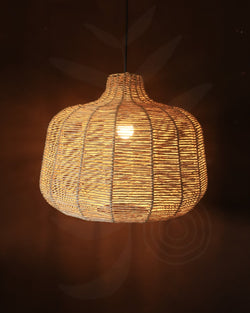 Luminária Pendente de Palha Aramada Joá G