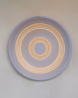 Mandala de Cerâmica Azul Claro 40cm