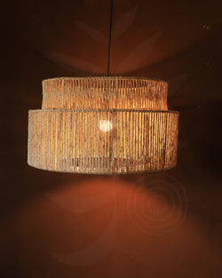 Luminária Pendente de Palha Aramada Andiroba