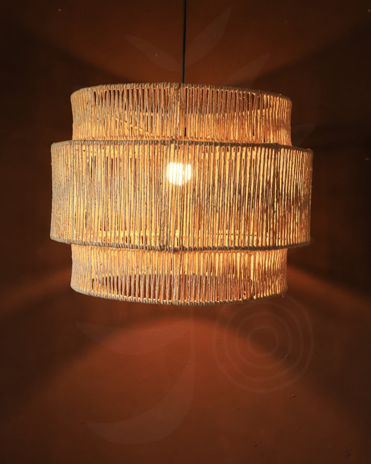 Luminária Pendente de Palha Aramada Jerioba