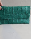 Clutch de Palha de Piaçava Verde