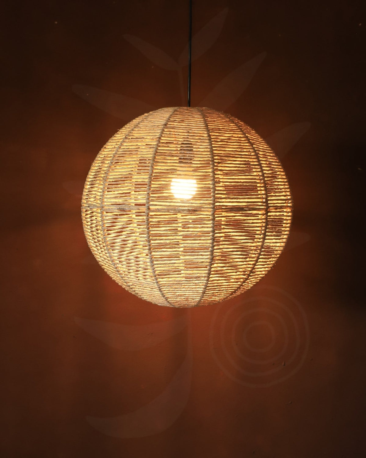 Luminária Pendente de Palha Aramada Juréia G