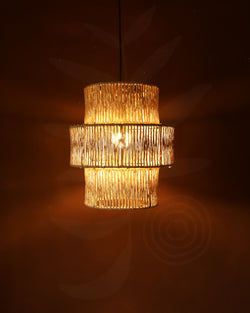 Luminária Pendente de Palha Aramada Jeri