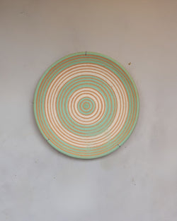 Mandala de Cerâmica Verde 28cm