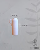 Vaso de Cerâmica Tabatinga Branco - MOD1