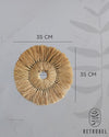 Mandala de Palha de Buriti 35cm