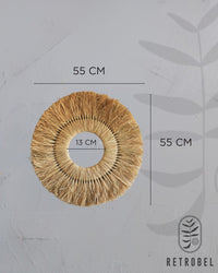 Mandala de Palha de Buriti 55cm