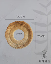 Mandala de palha de Buriti 70cm