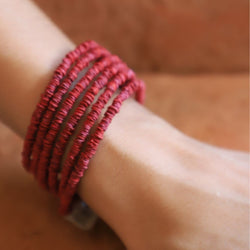 Pulseira Morototo Voltas - Vermelho