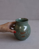 Vaso de Cerâmica Verde Serra da Capivara MOD3