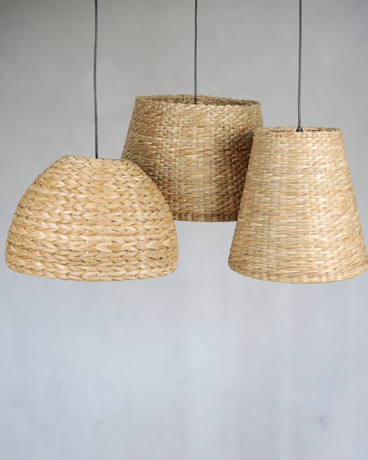 Composição de Luminárias de Palha de Taboa - REF 1