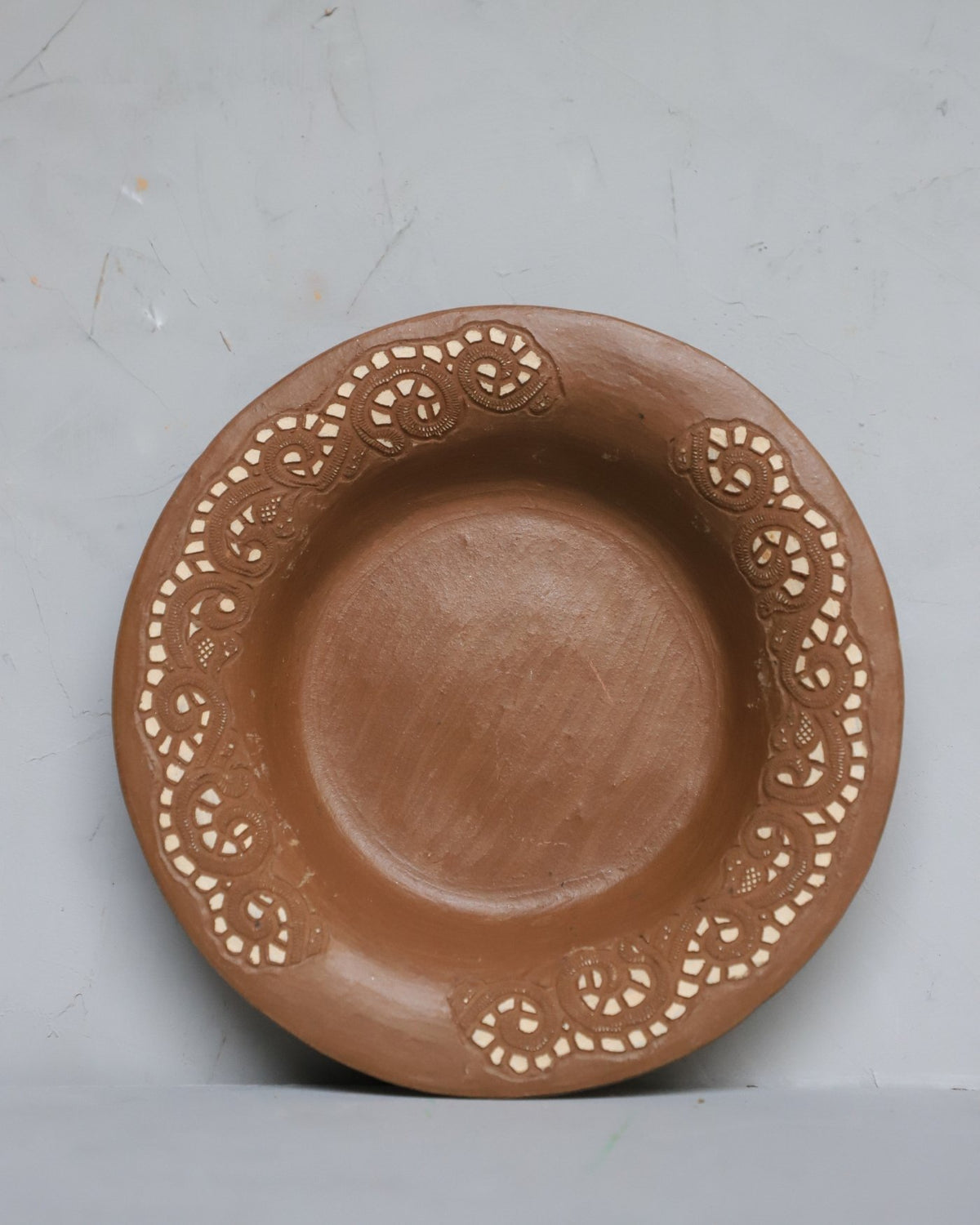 Prato de Sobrmesa de Cerâmica Rendada - Muniz