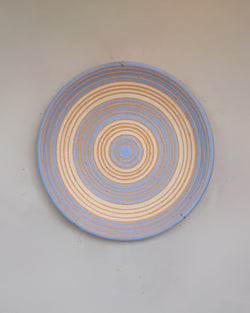 Mandala de Cerâmica Azul Claro 33cm