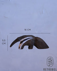 Tamanduá Decorativo de Madeira