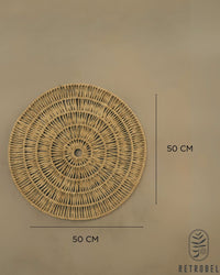 Mandala de Palha Aramada G - 50cm