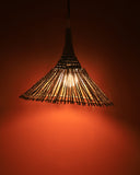 Luminária de Talo de Açaí Cone M