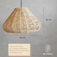 Composição de Luminárias de palha Aramada - REF18