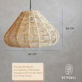 Composição de Luminárias de palha Aramada - REF18