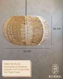 Composição de Luminárias de Palha Aramada - REF15