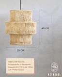 Composição de Luminárias de palha Aramada - REF18