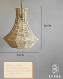 Composição de Luminárias de Palha Aramada - REF 9