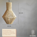 Composição de Luminárias de Palha Aramada - REF 11