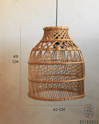 Luminária de Vime Bonete M