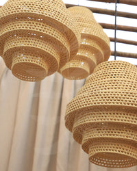 Luminária de Palha de Carnaúba Colmeia