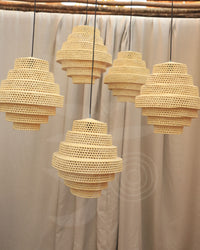 Luminária de Palha de Carnaúba Colmeia