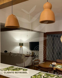 Luminária Pendente de Cerâmica Baiana Oca